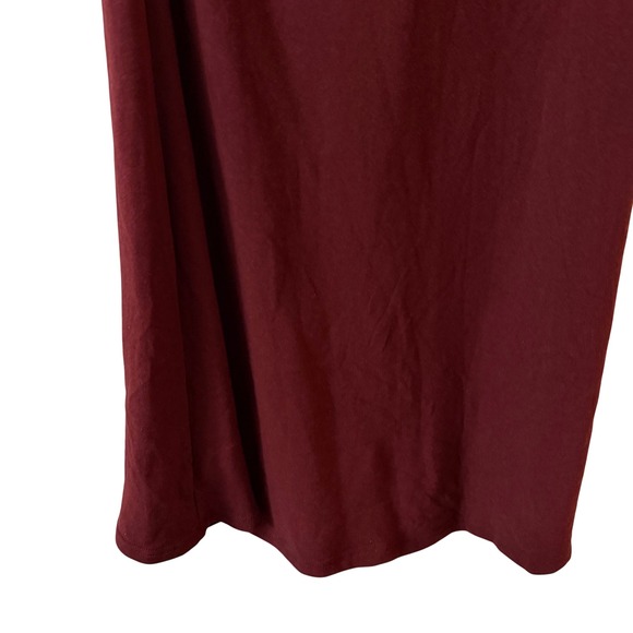 OGL ProWarm Mock Neck Side Tucks Long Sleeve Midi Dress Ruby Size Medium NWT - Picture 7 of 11